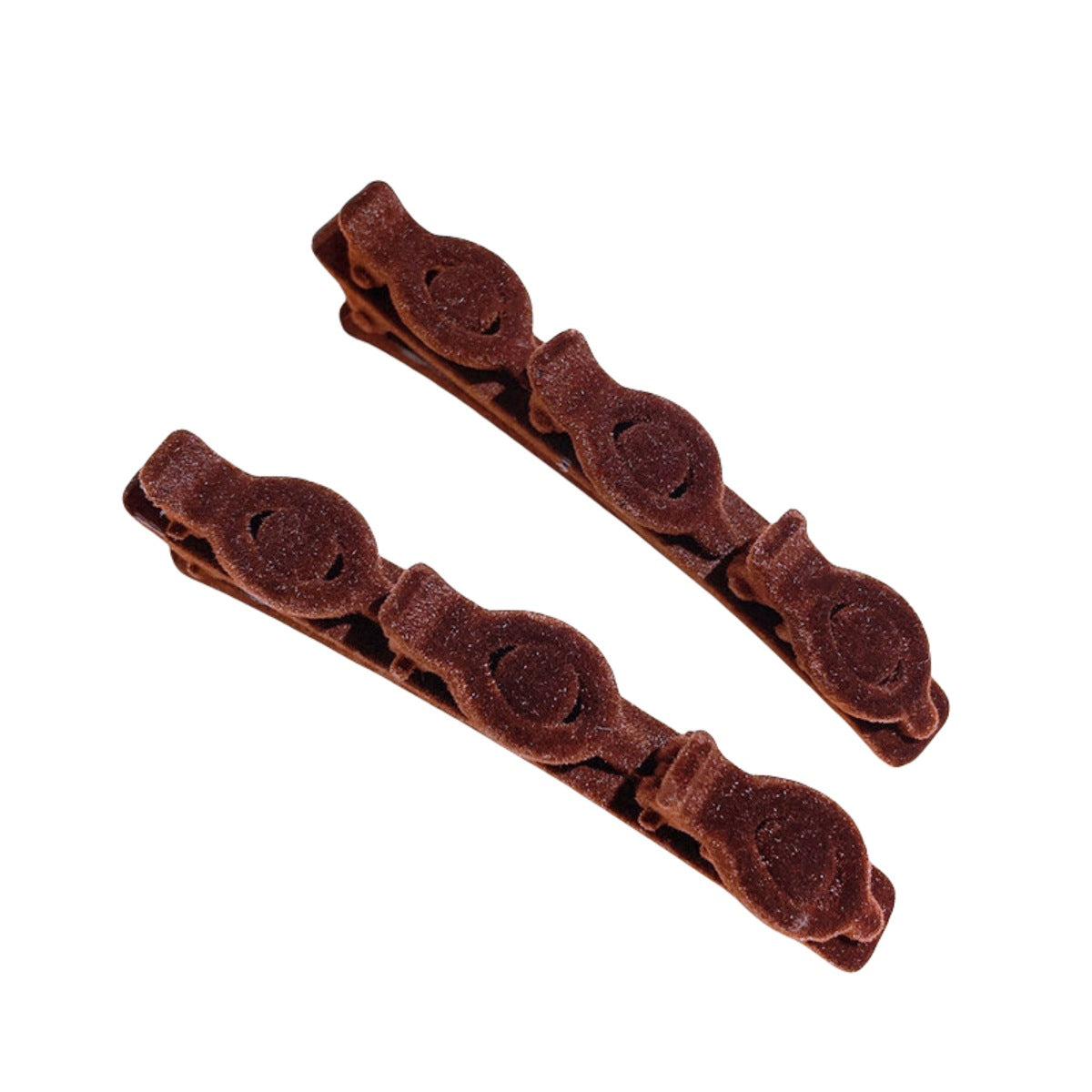 Wholesale Flocked Heart Hairpin New Year Bangs Hairpin Full Diamond Hairpin